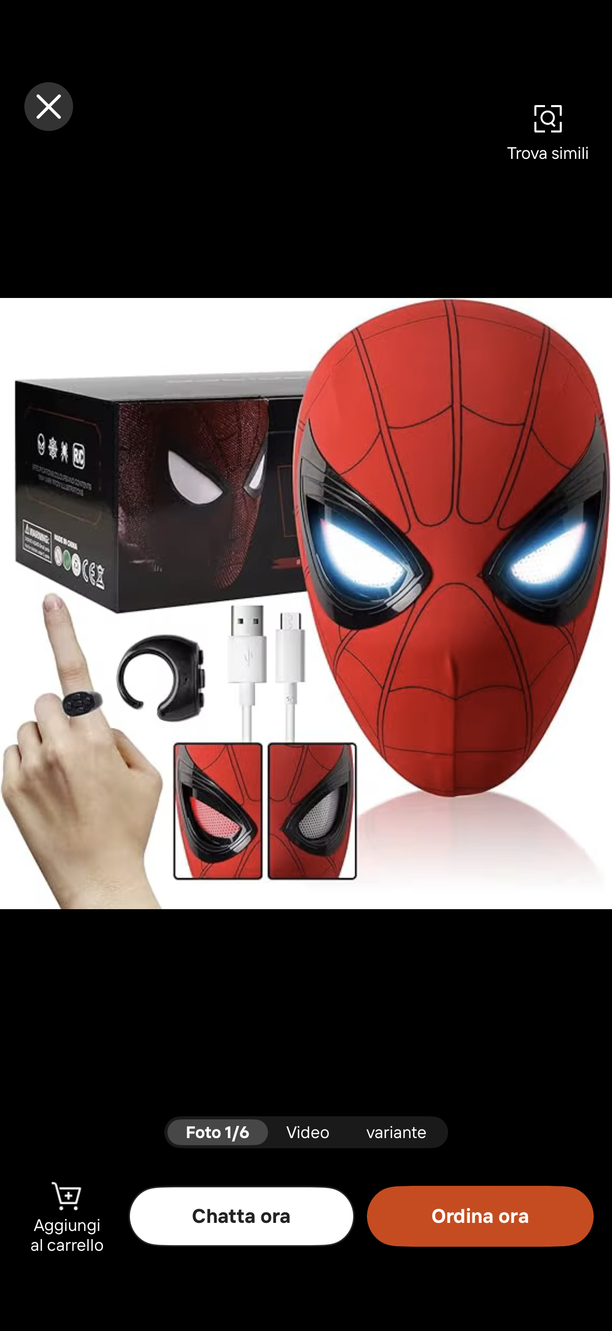 Maschera Spider-Man