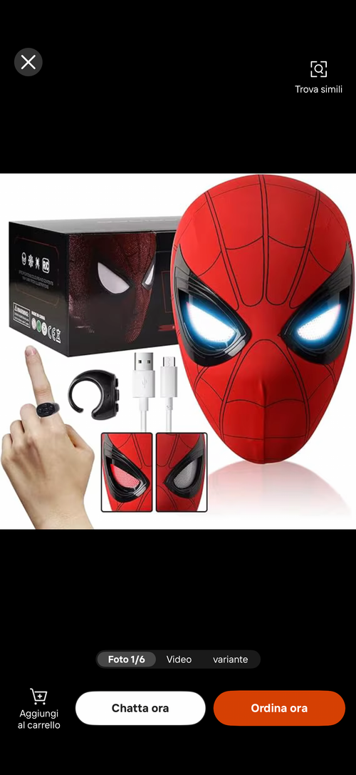 Maschera Spider-Man